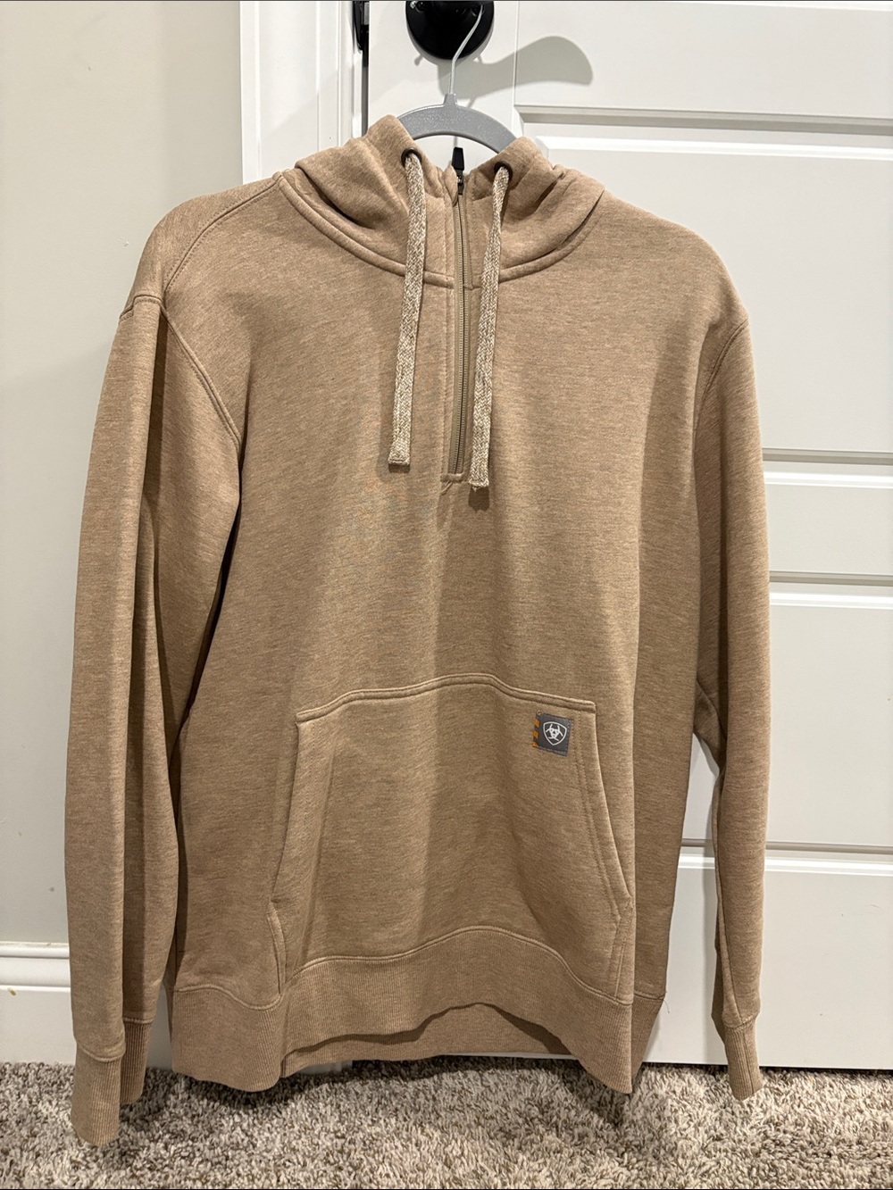 Ariat Tan Pullover Hoodie with Kangaroo Pocket